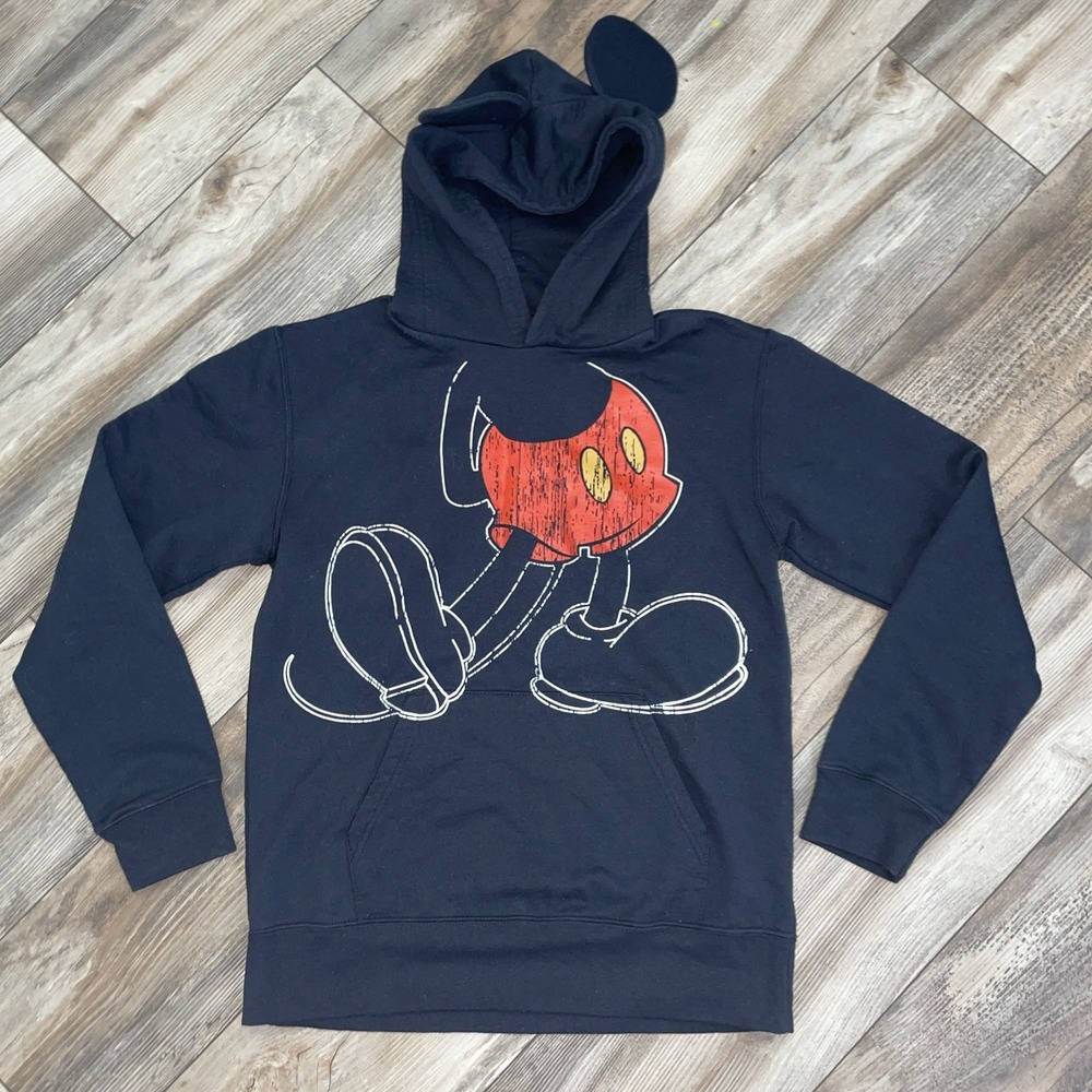 Mickey‎ Mouse Ears Pullover Hoodie Disneyland  Resort Long Sleeve Size Kids XL